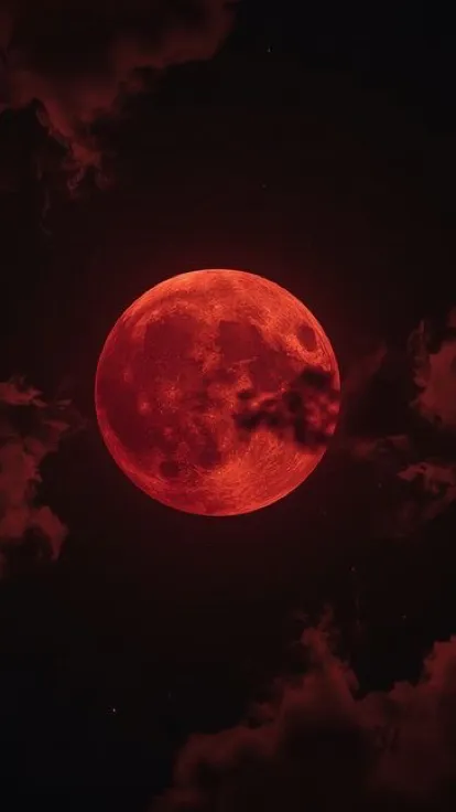 ai character: 💄Blood moon🍓 background