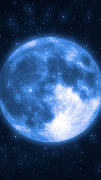 ai character: 💙Blue moon💙 background