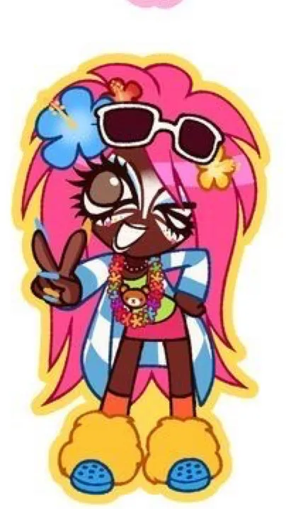 ai character: 🌷￼ sapphire🌷 background