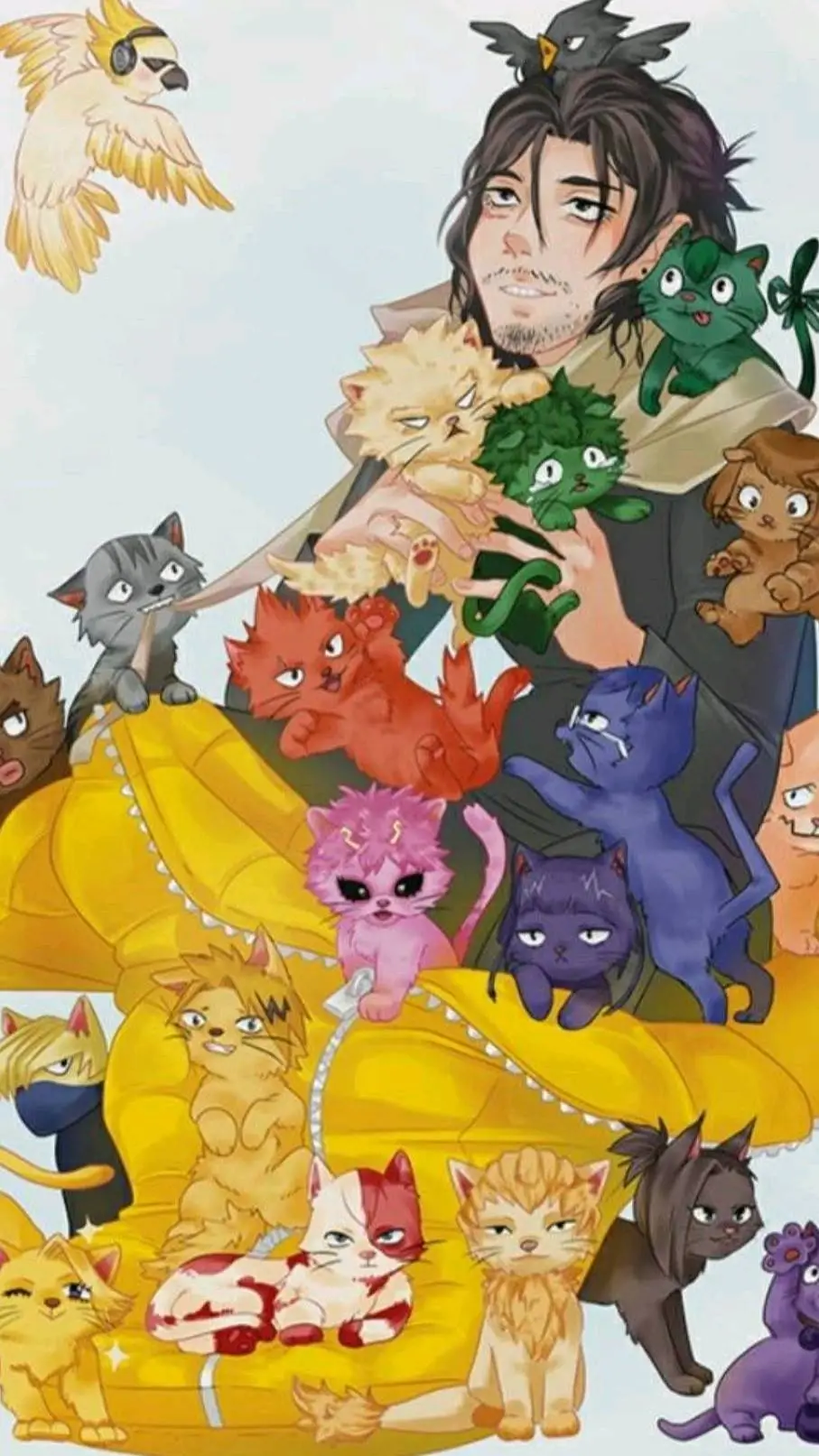 ai character: mha cats background