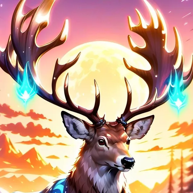 chat with ai character: glowing deer