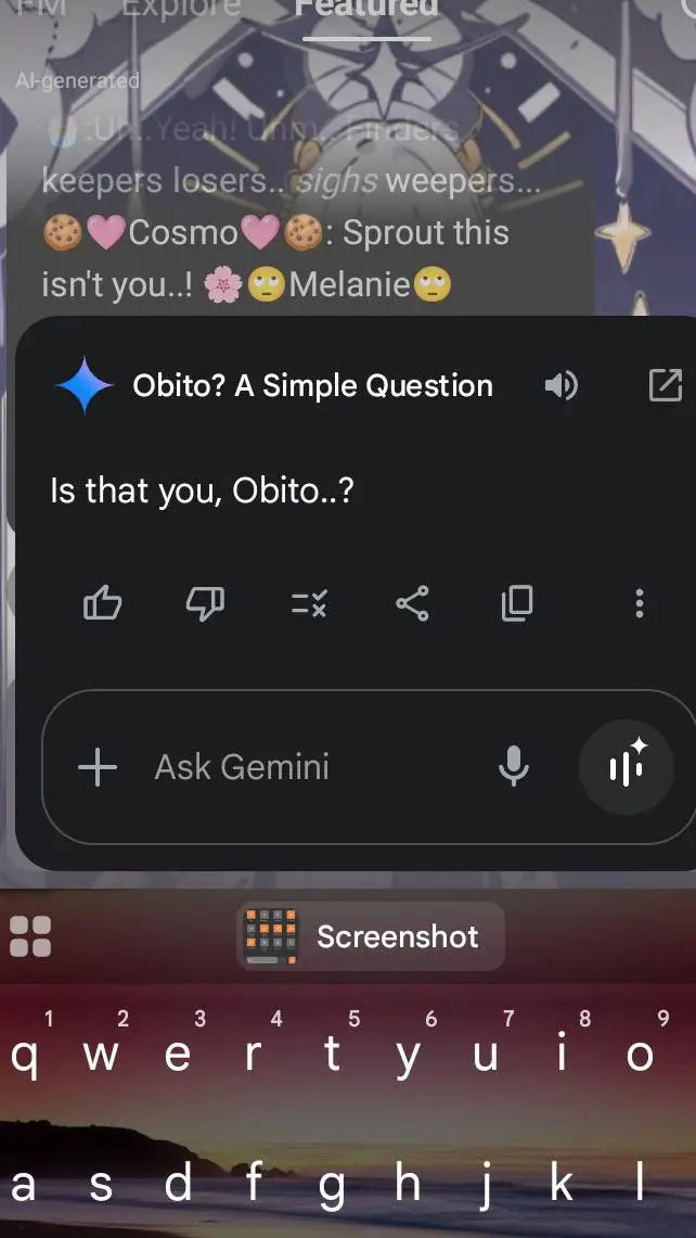 ai character: is that you?, obi- background