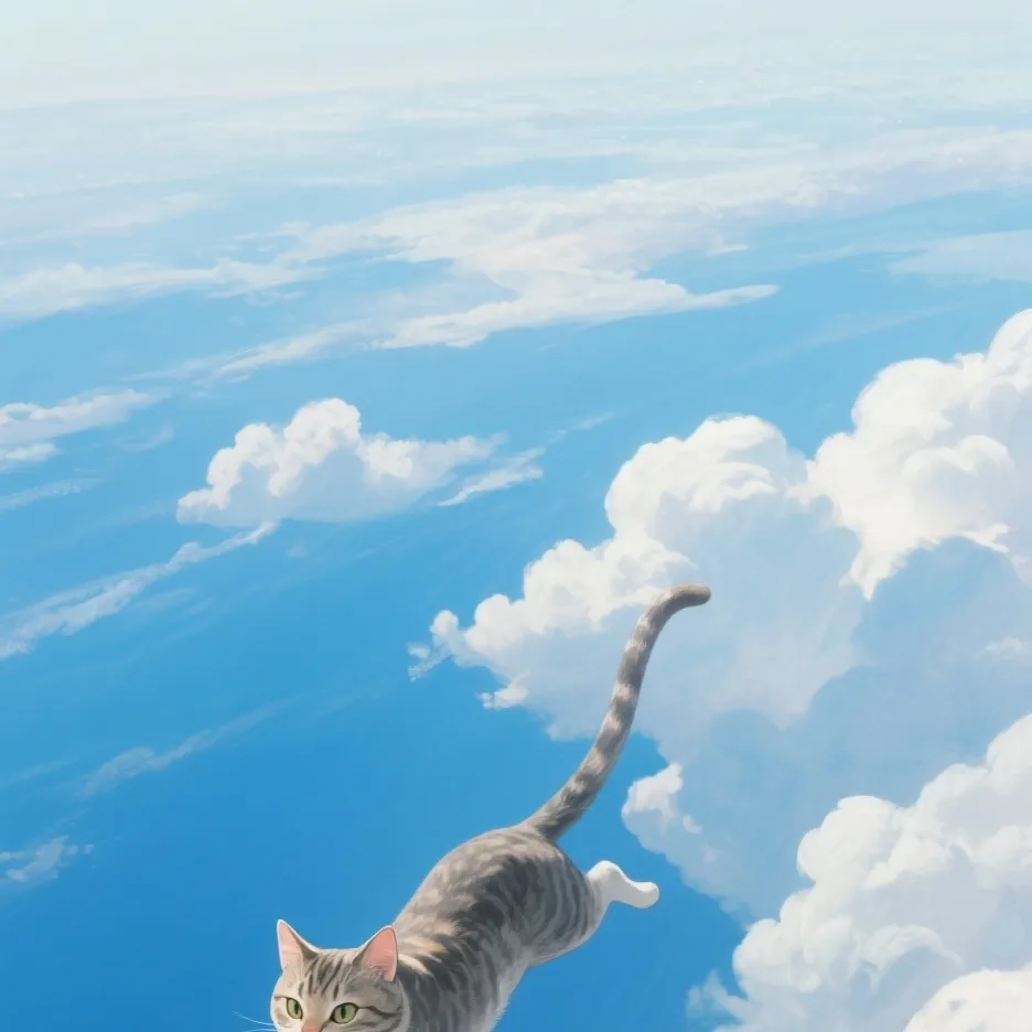 chat with ai character: flying cat