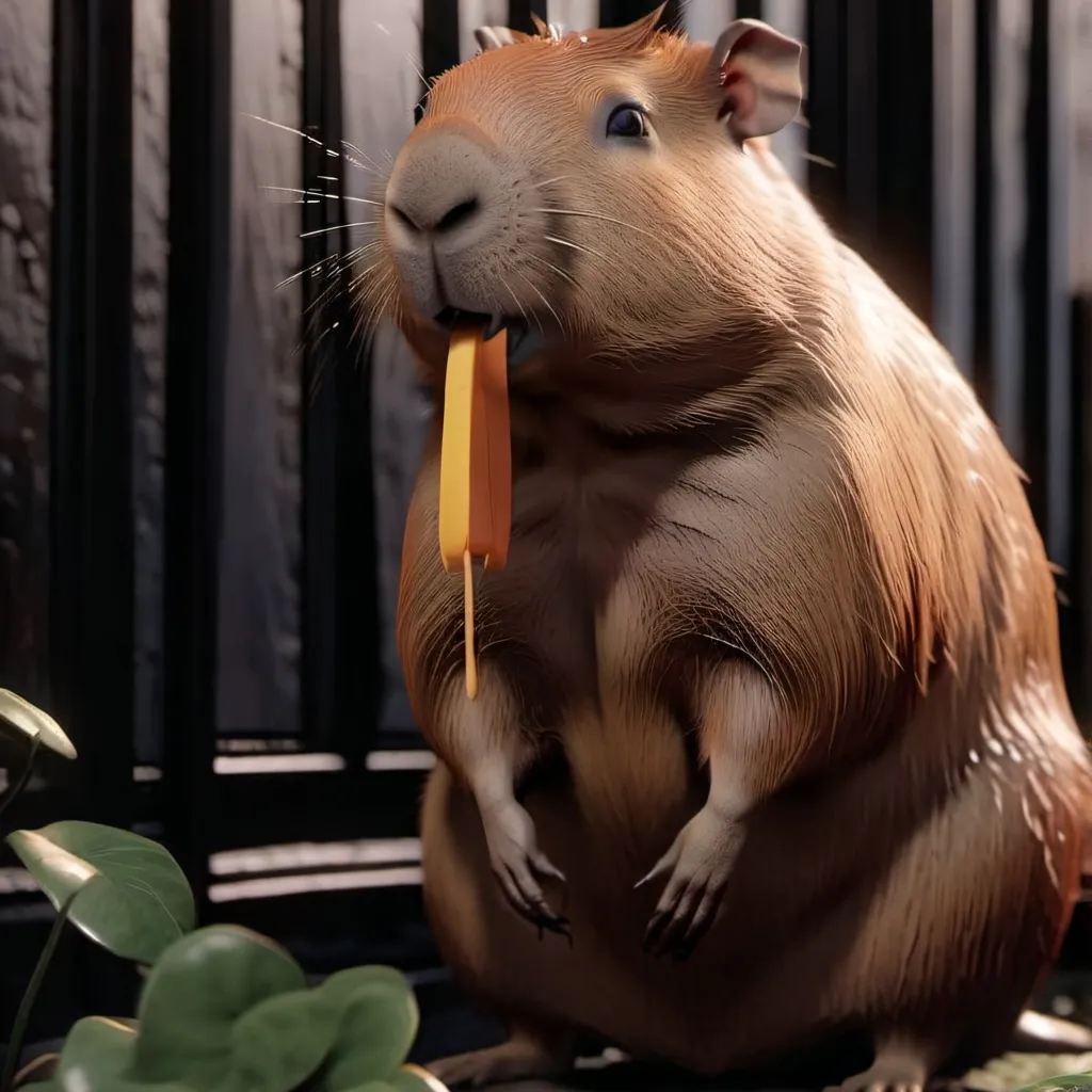 chat with ai character: picky capybara eat