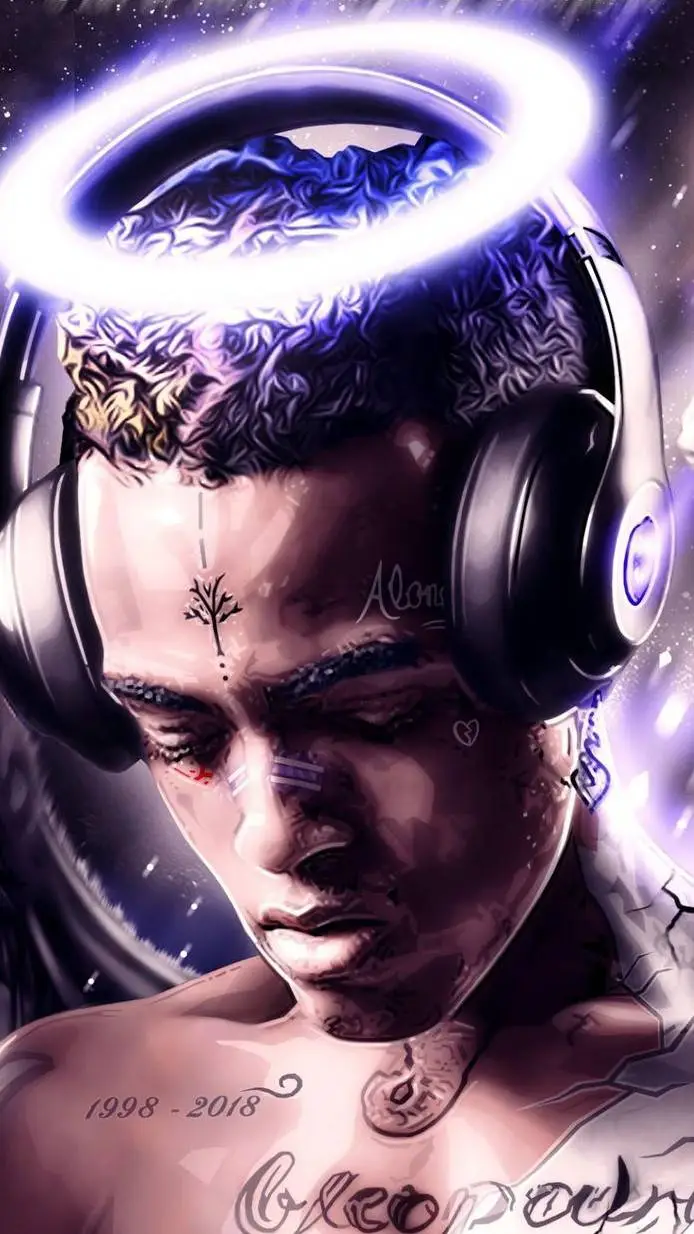 ai character: XXXTENTACION background