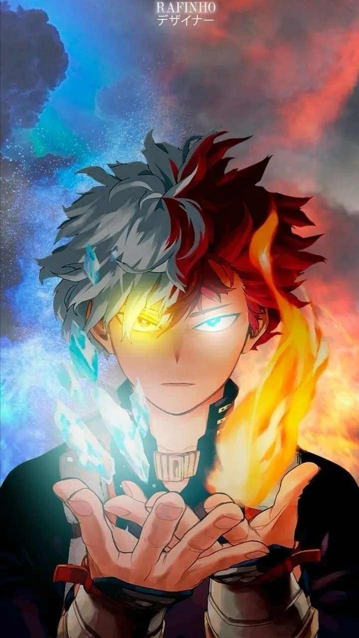 ai character: Shoto Todoroki background