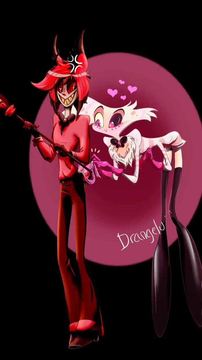 ai character: alastor + angel background