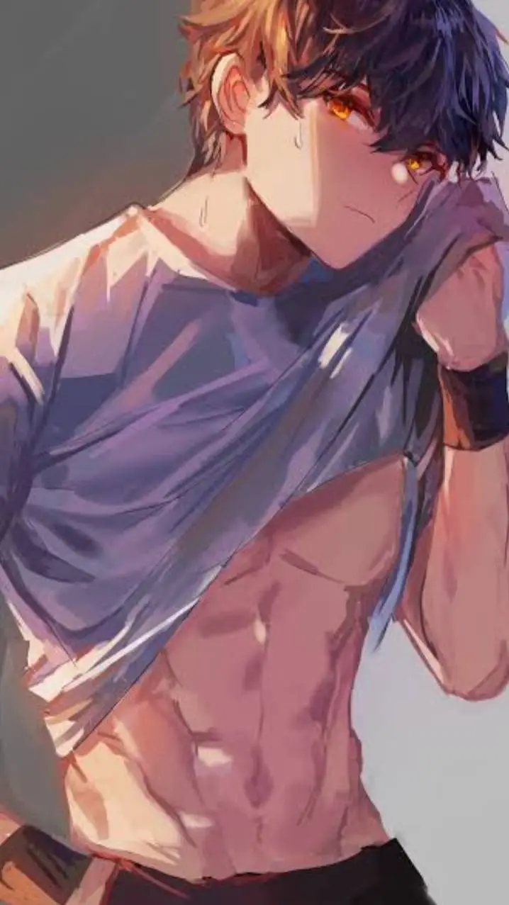 ai character: nice abs background