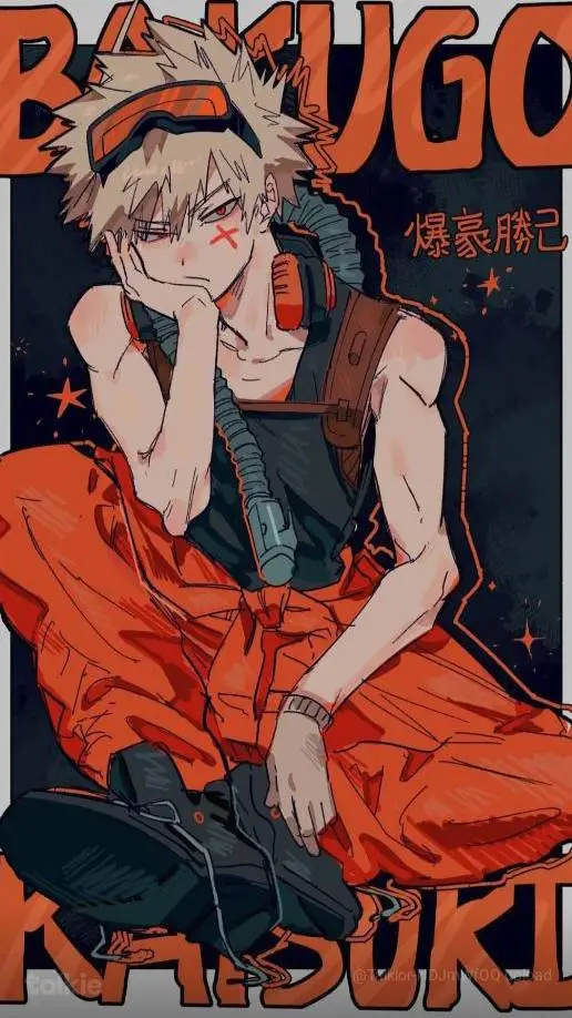 ai character: Katsuki Bakugo background