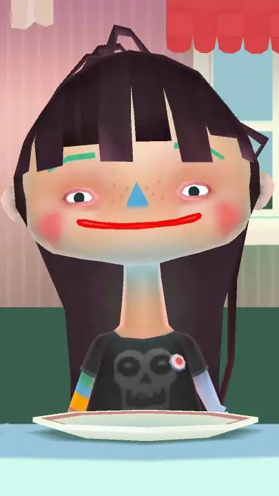 ai character: toca Boca girl background