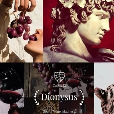 chat with ai character: 🍷🍇Dionysus cabin🍇🍷