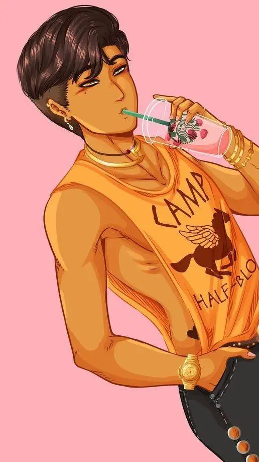 ai character: 🩷⚜️Mitchell♡PJO⚜️🩷 background