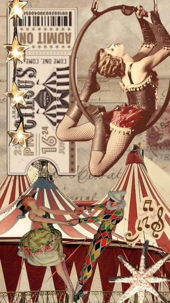 ai character: 🎪👑☆Circus☆👑🎪 background