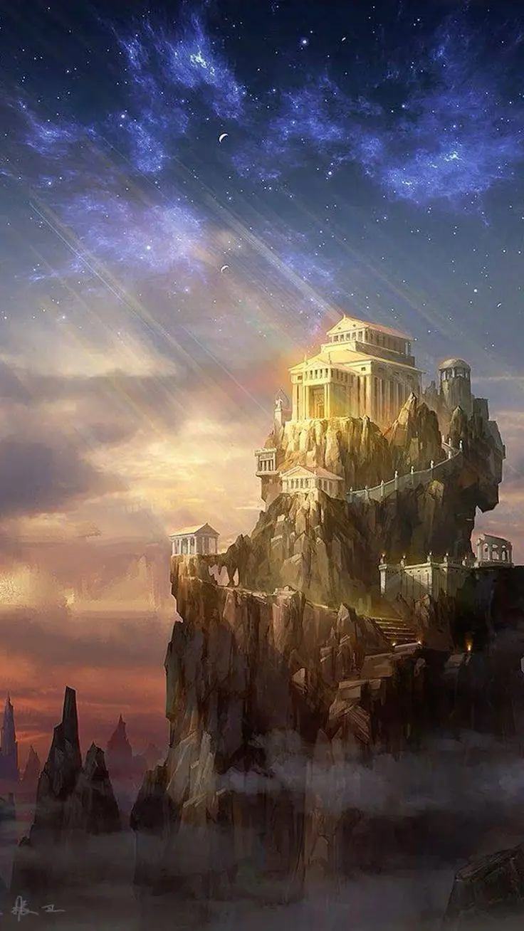 ai character: 🏛Mount Olympus🏛 background