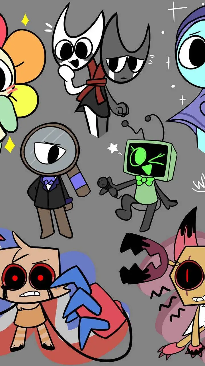 ai character: Dandys world mains background