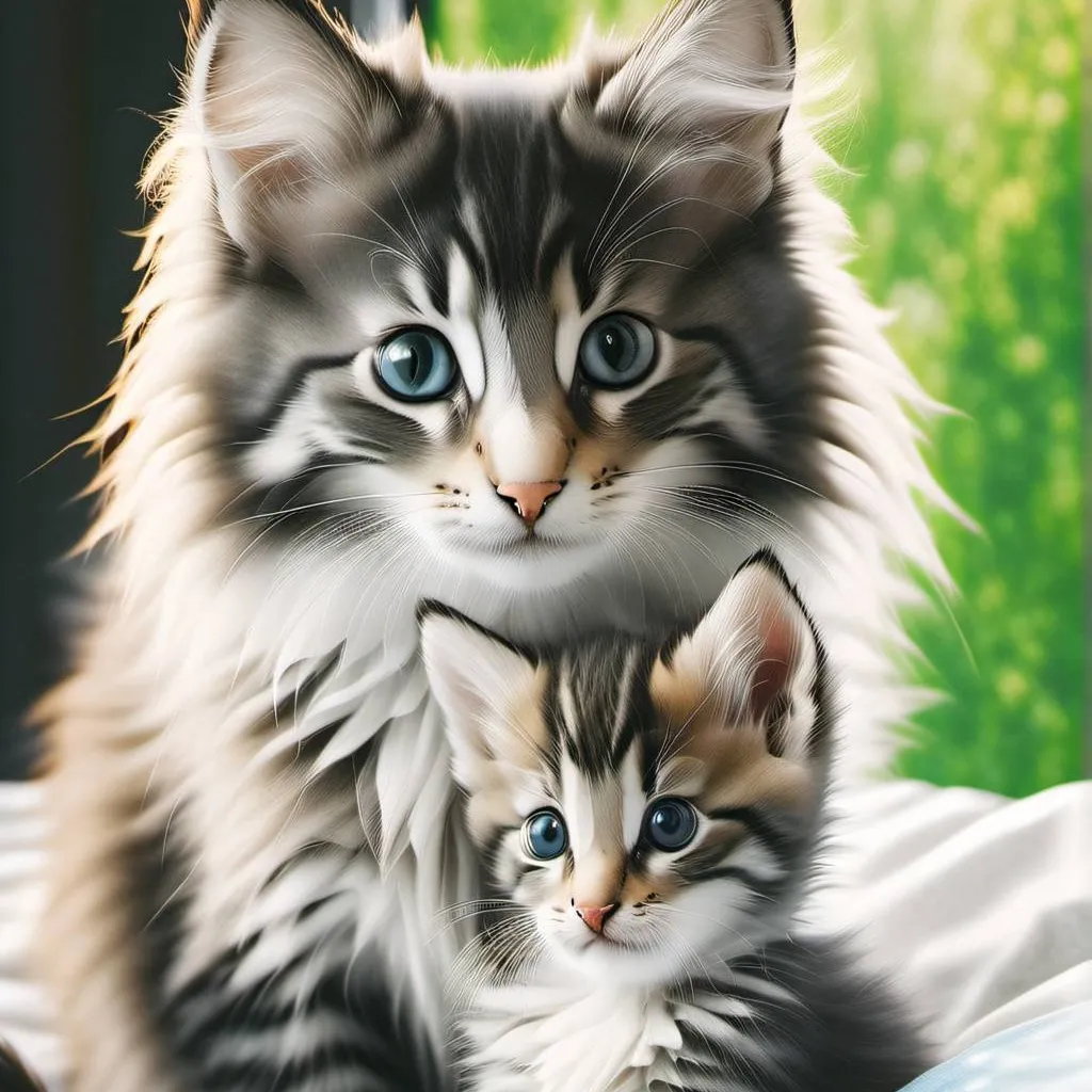 chat with ai character: your cat and kitte