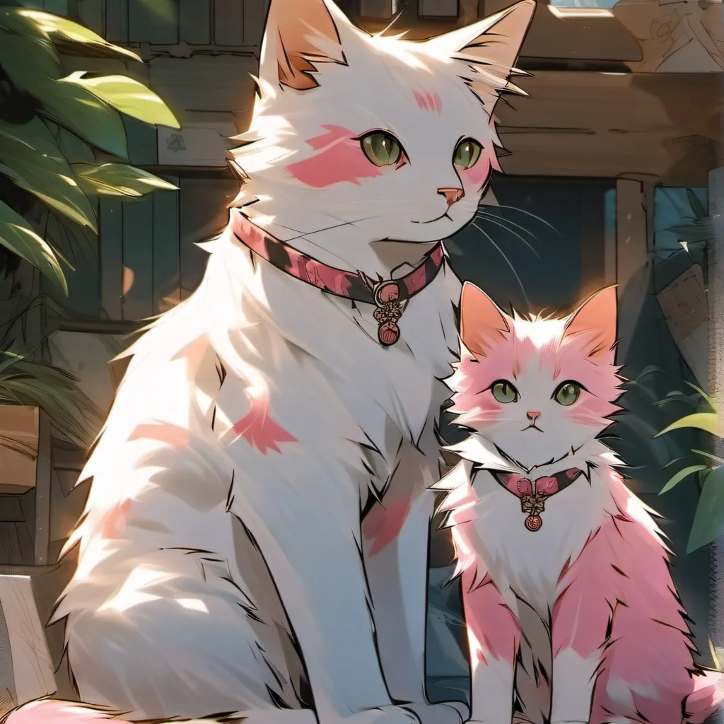 chat with ai character: Kitten and mama