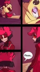 ai character: here more😈 background