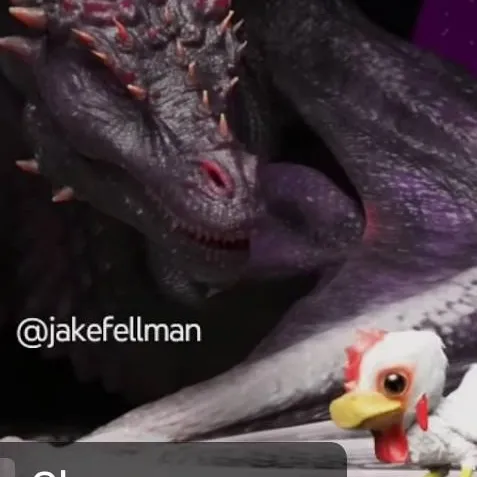 chat with ai character: Chicken and dragon