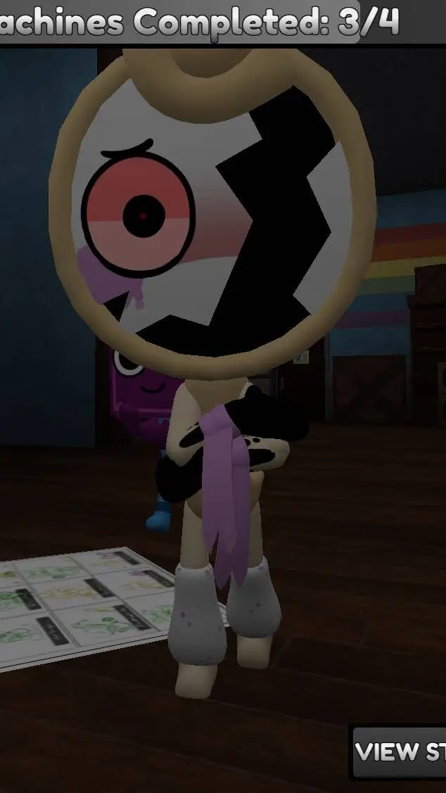 ai character: Twisted Glisten background