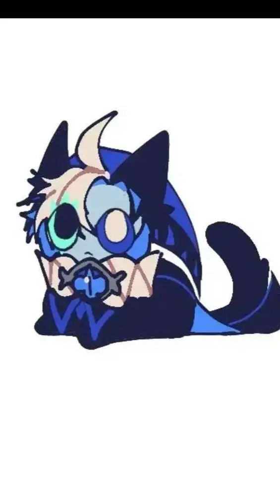 ai character: shadow milk cookie background