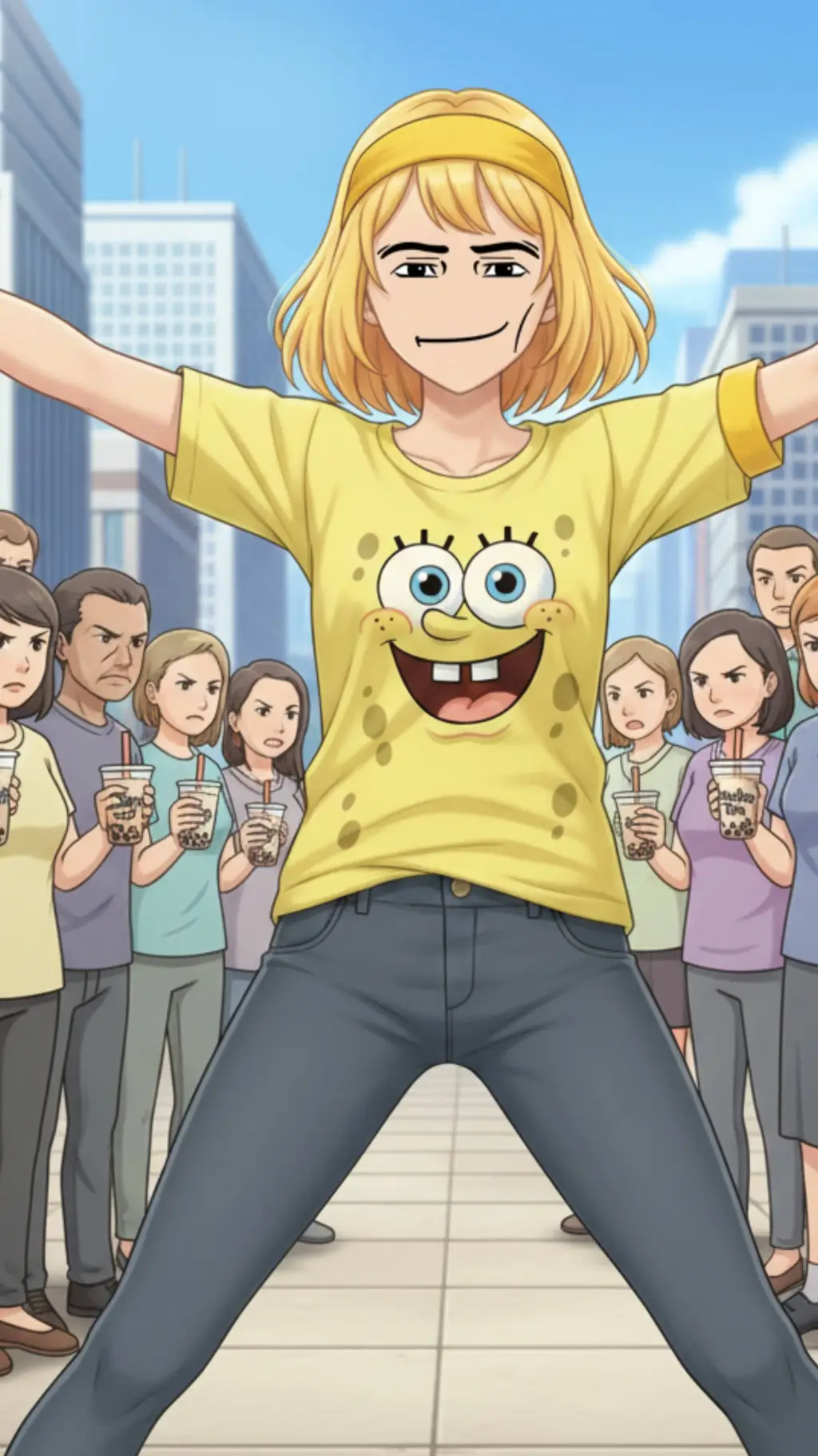 ai character: SpangeBab background