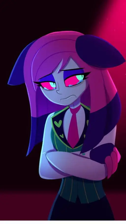 ai character: voxs , alastor kid background