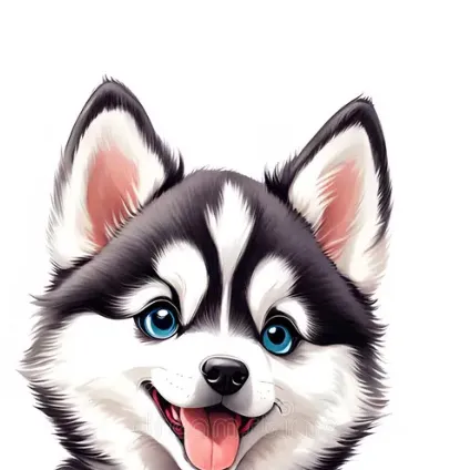 chat with ai character: U are baby husky