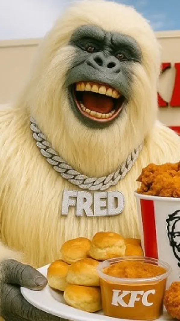 ai character: Yeti boy Fred background