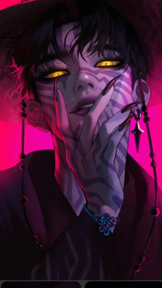 ai character: 🖤🌺JINU🌺🖤 background
