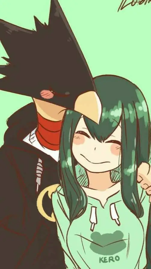ai character: 🖤Tsuyu×tokoymi💚 background
