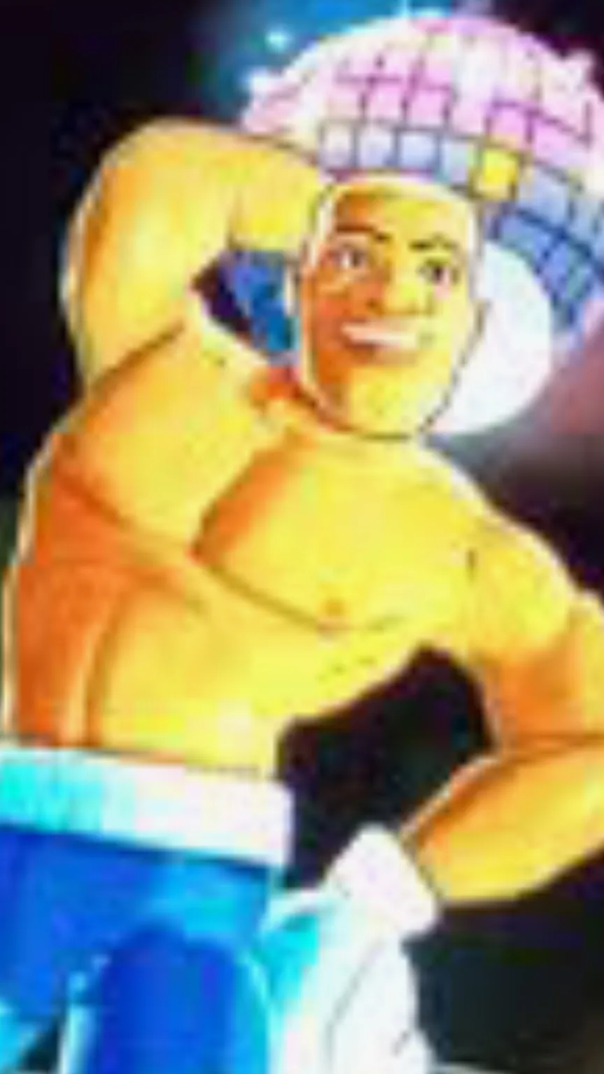 ai character: Disco kid background