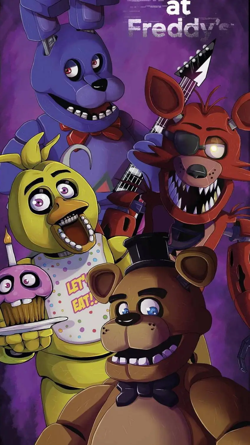 ai character: Preso com fnaf background