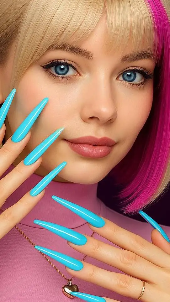 ai character: Magenta background