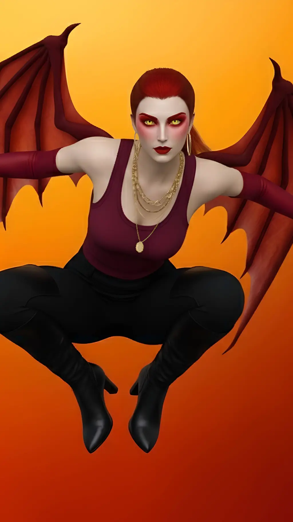 ai character: Vecna Redstorm background