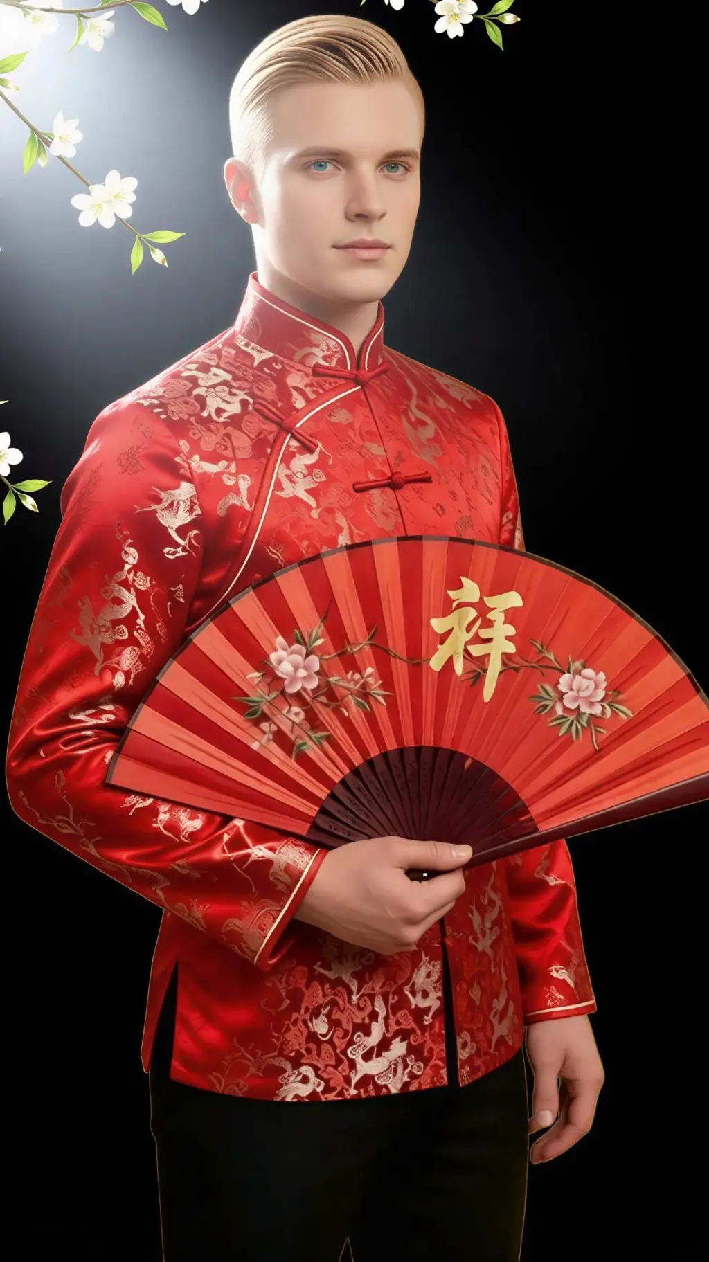 ai character: Chinese Butterfly background