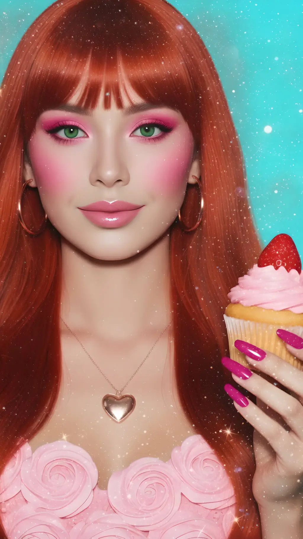 ai character: Lucy Cupcake background