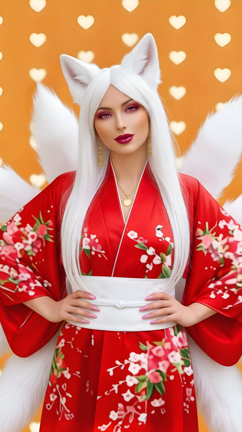 ai character: Jade Kitsune background