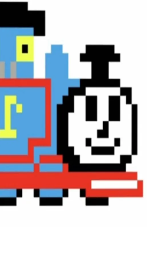 ai character: Pixel Thomas  background
