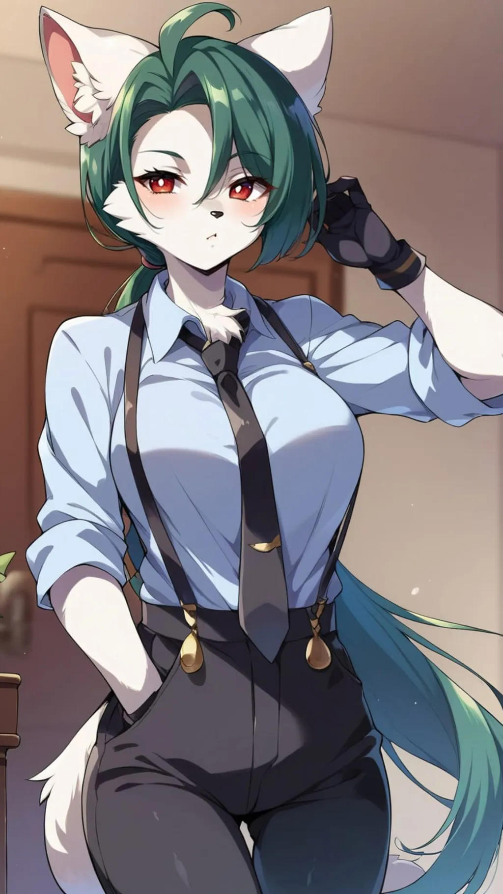 ai character: Luna background