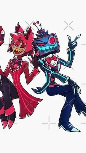 ai character: Alastor x Vox  background