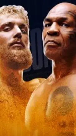 ai character: PAUL 🤡 vs TYSON 💀 background