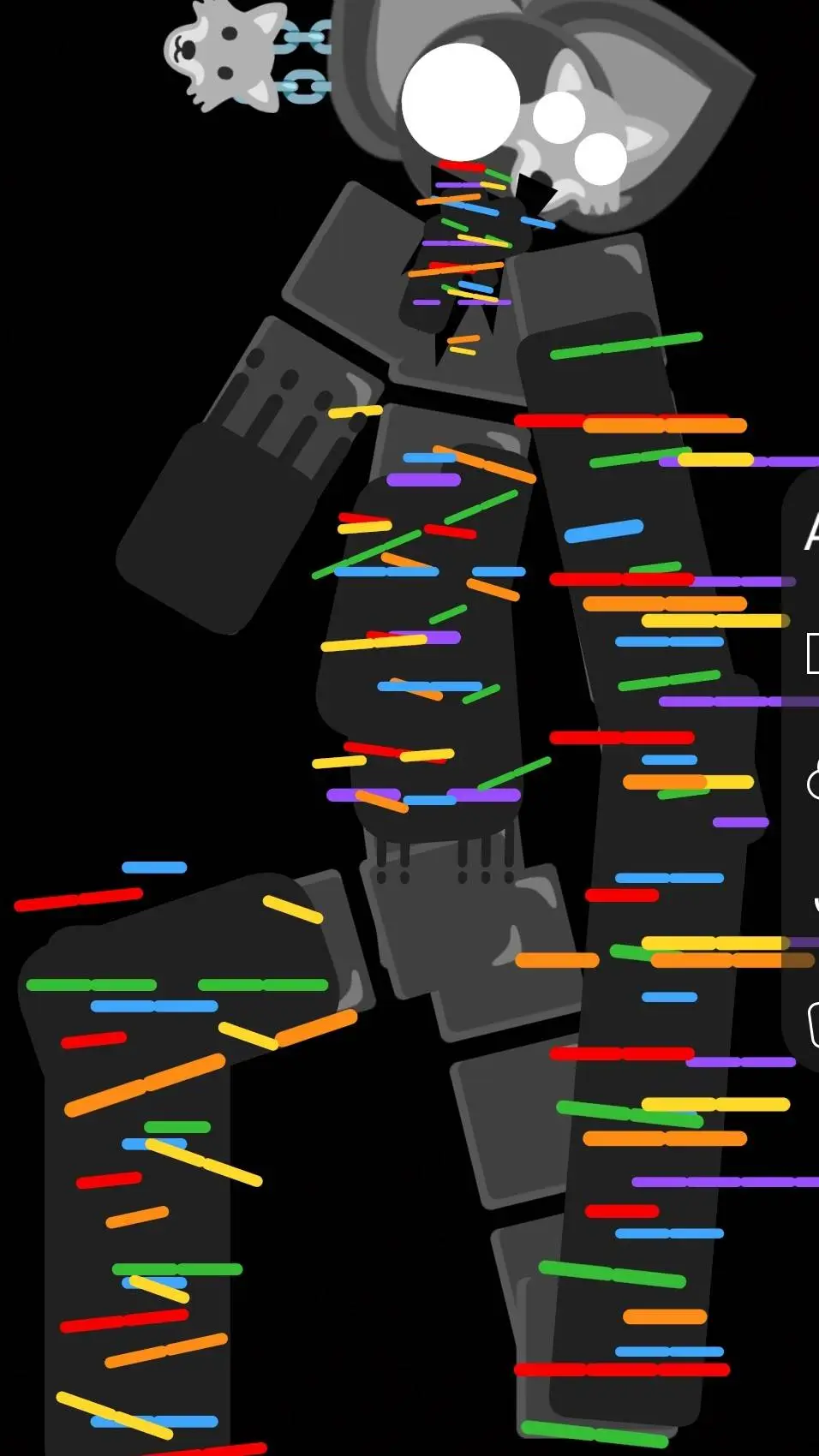 ai character: Shadow (pibby) background