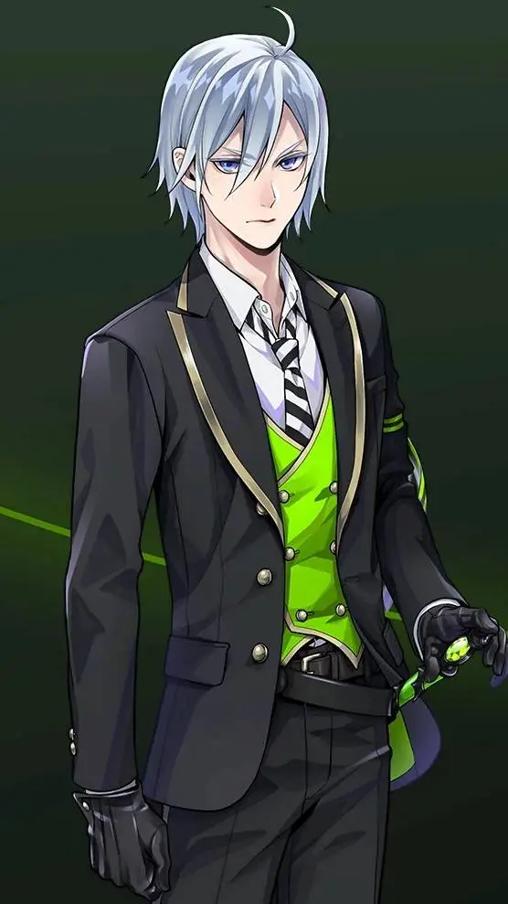 ai character: Silver background