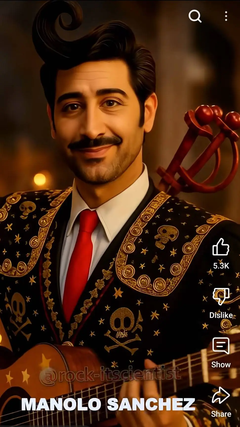 ai character: Manolo Sanchez  background