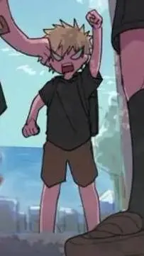 ai character: Katsuki Bakugo  background