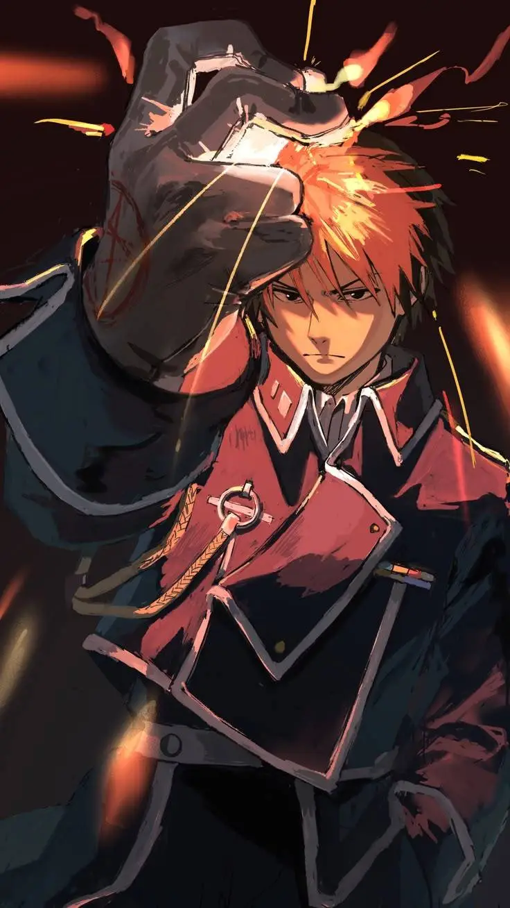 ai character: 🔥 Roy Mustang 🔥 background