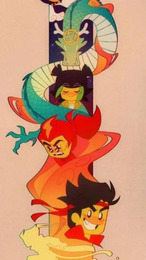 ai character: 🍜🐦‍🔥🐉🐒LMK🐒🐉🐦‍🔥🍜 background
