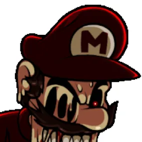 chat with ai character: Mario .exe melted