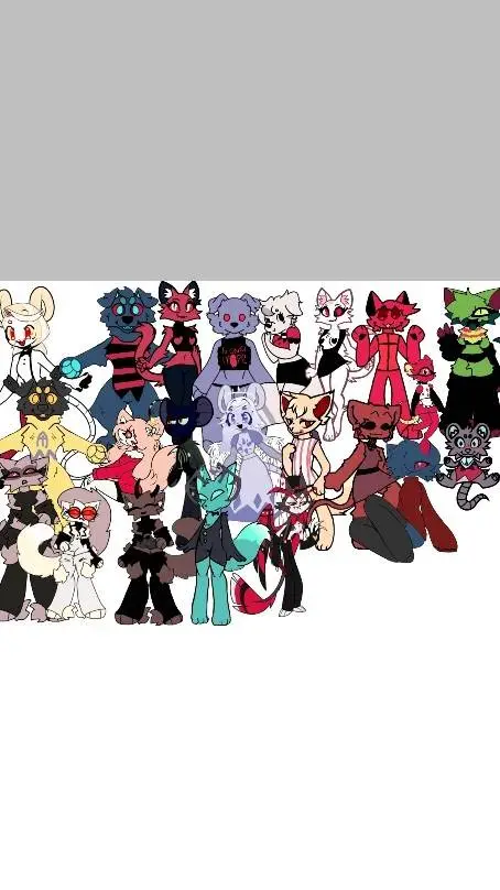 ai character: Hazbin hotel furry background
